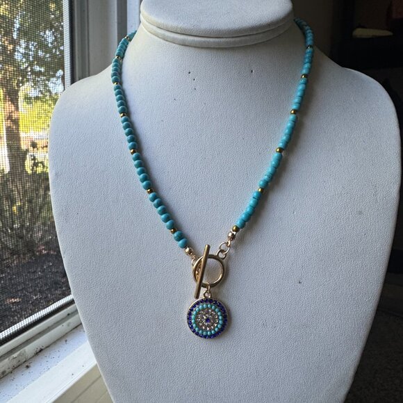 OCTOBER NECKLACE STATEMENT NECKLACE - Picture 1 of 4